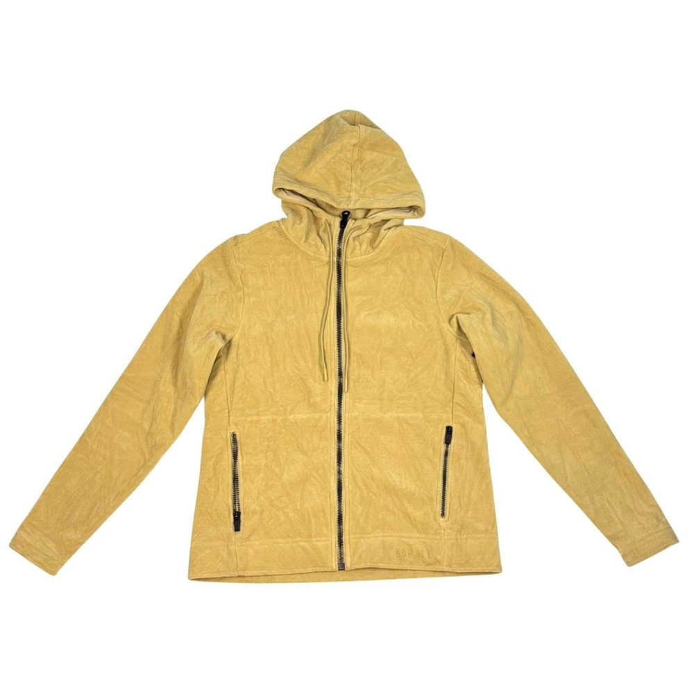 NOBULL Full Zip Hoodie‎ Womens Size S Performance Jacket Athleisure Gym Yellow